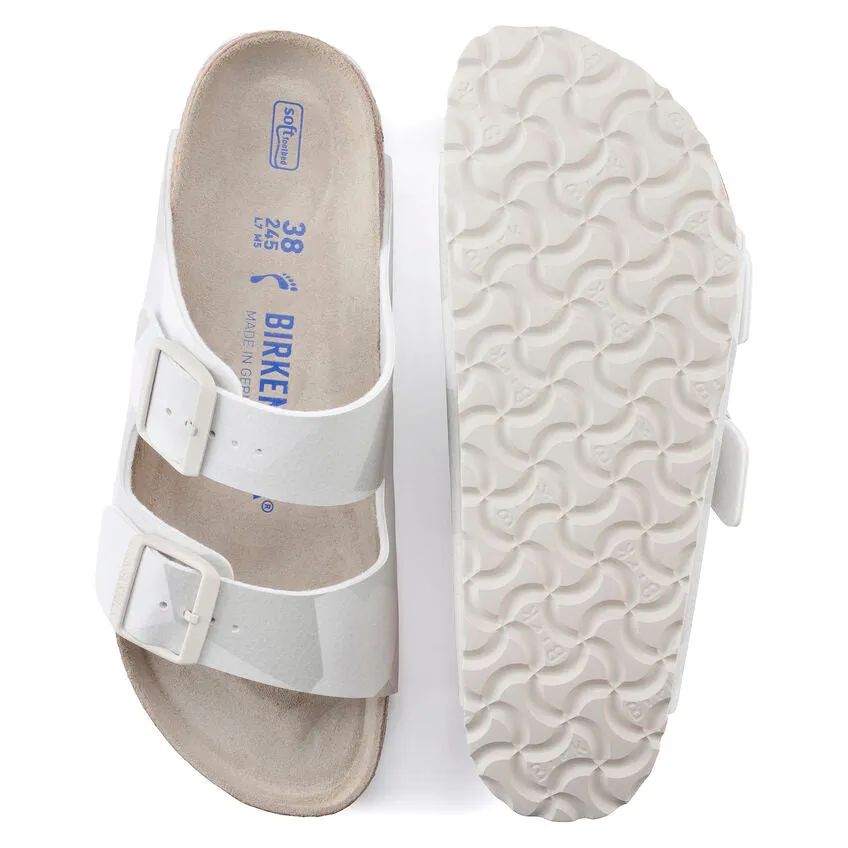 WOMEN'S BIRKENSTOCK ARIZONA SANDAL | DESERT SOIL GEO CAMO SNOW WHITE