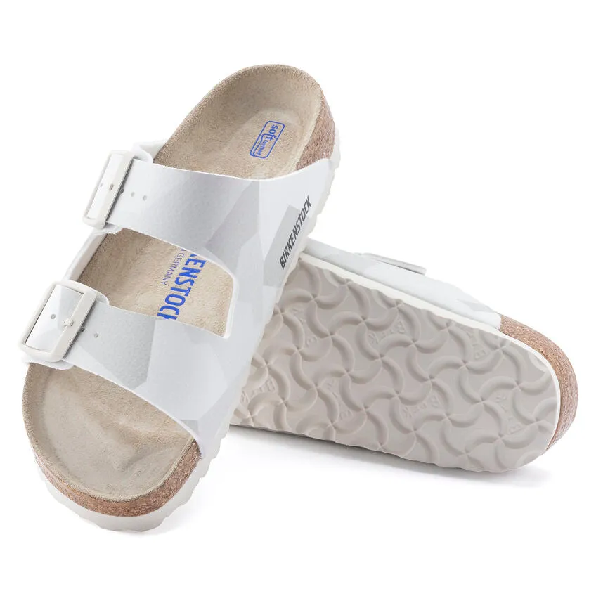 WOMEN'S BIRKENSTOCK ARIZONA SANDAL | DESERT SOIL GEO CAMO SNOW WHITE