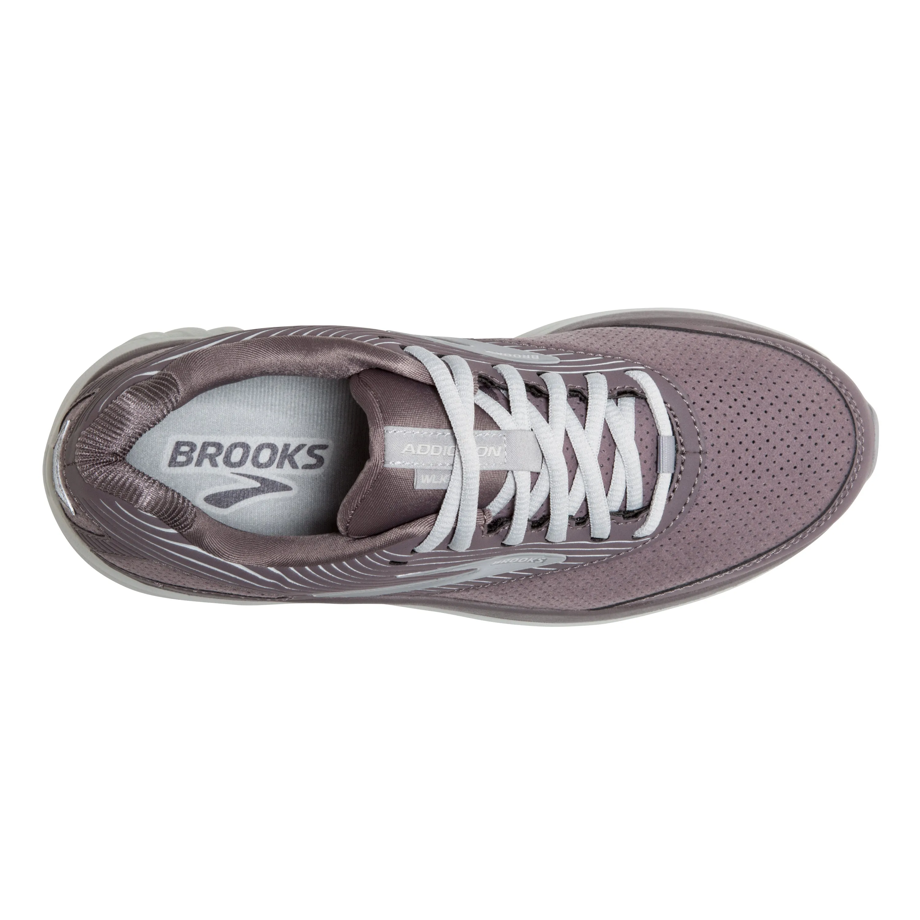 Women's Brooks Addiction Walker Suede Color: Shark/Alloy/Oyster