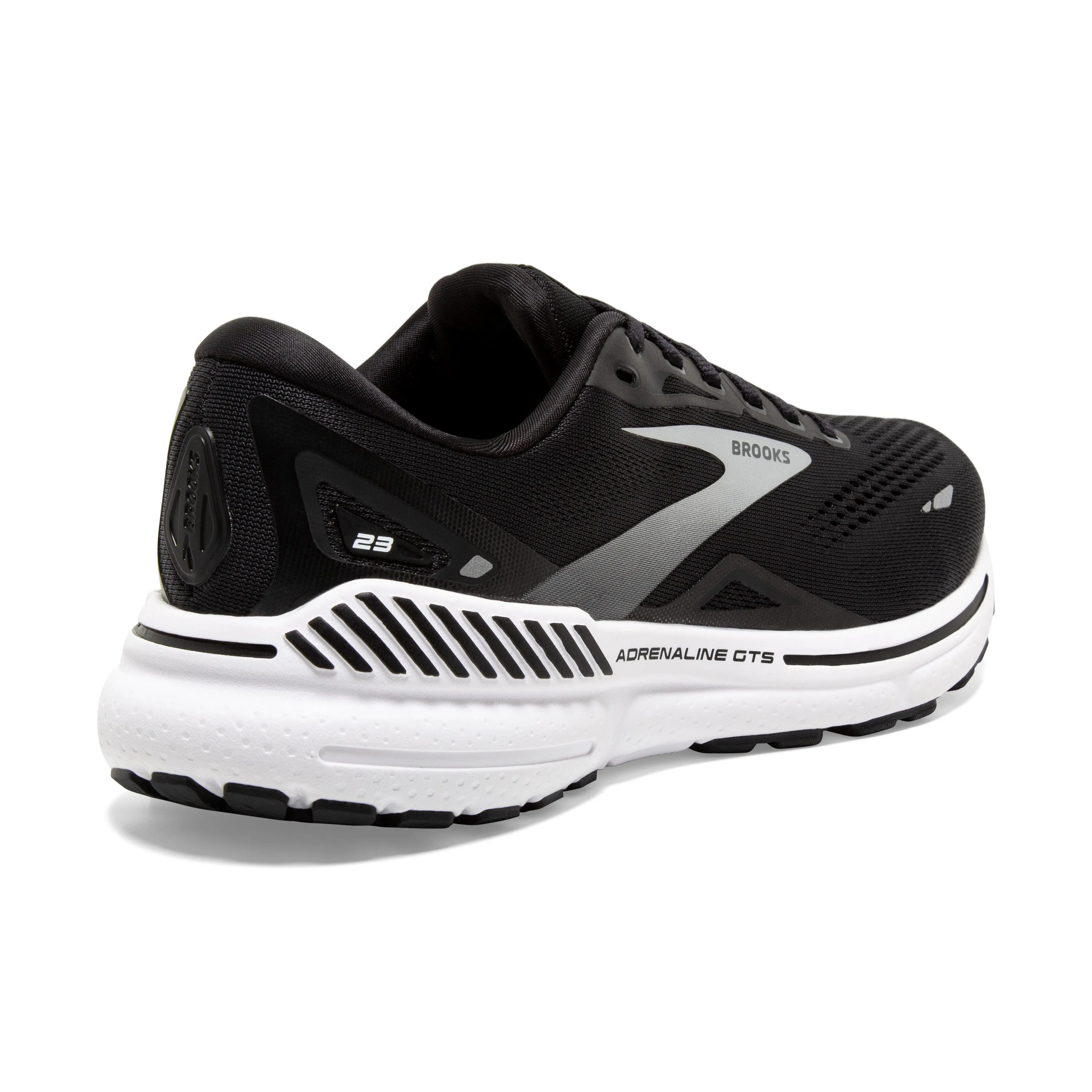 Women's Brooks Adrenaline GTS 23 Color: Black/ White/ Silver