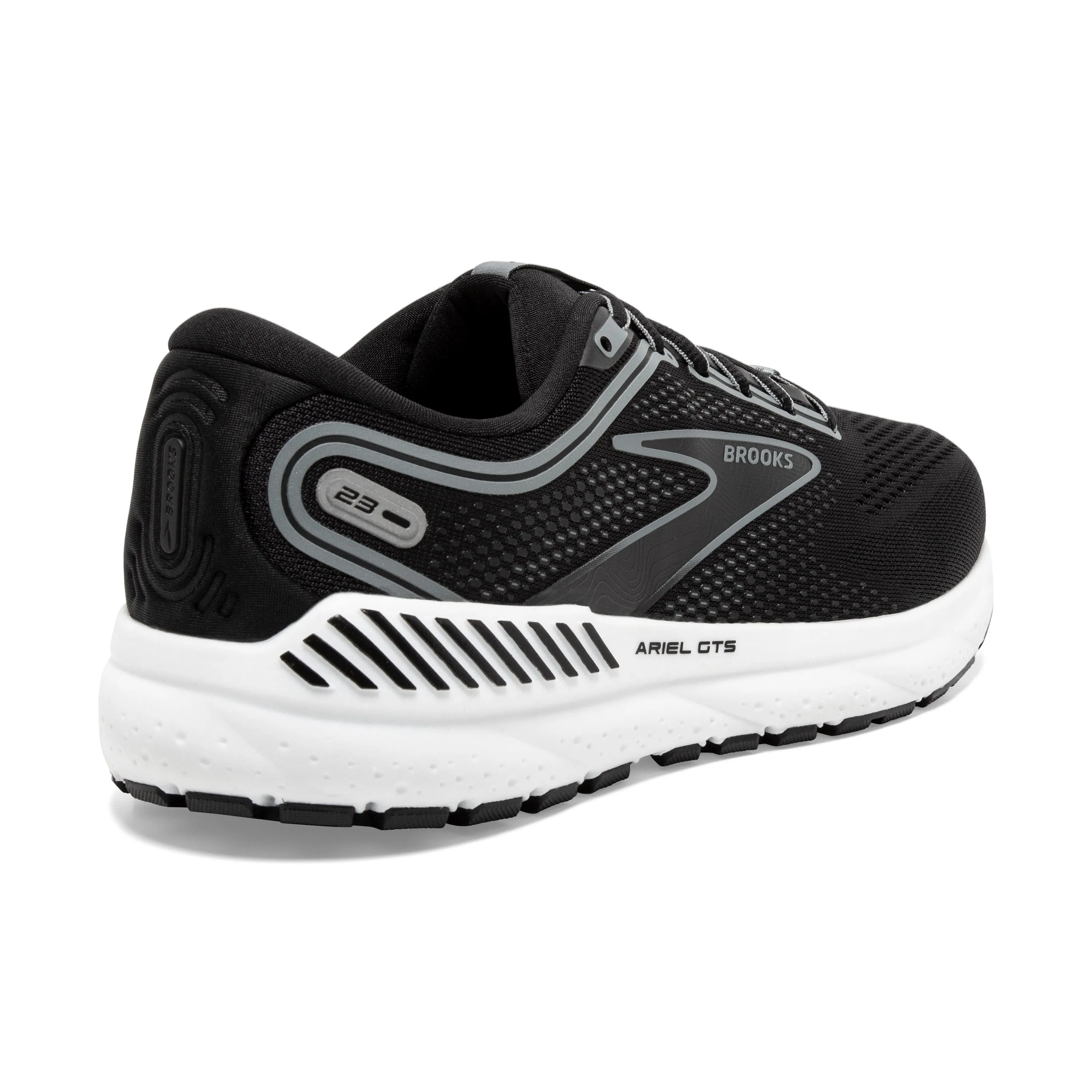 Women's Brooks Ariel GTS 23 Color: Black / Grey/ White (EXTRA WIDE WIDTH)