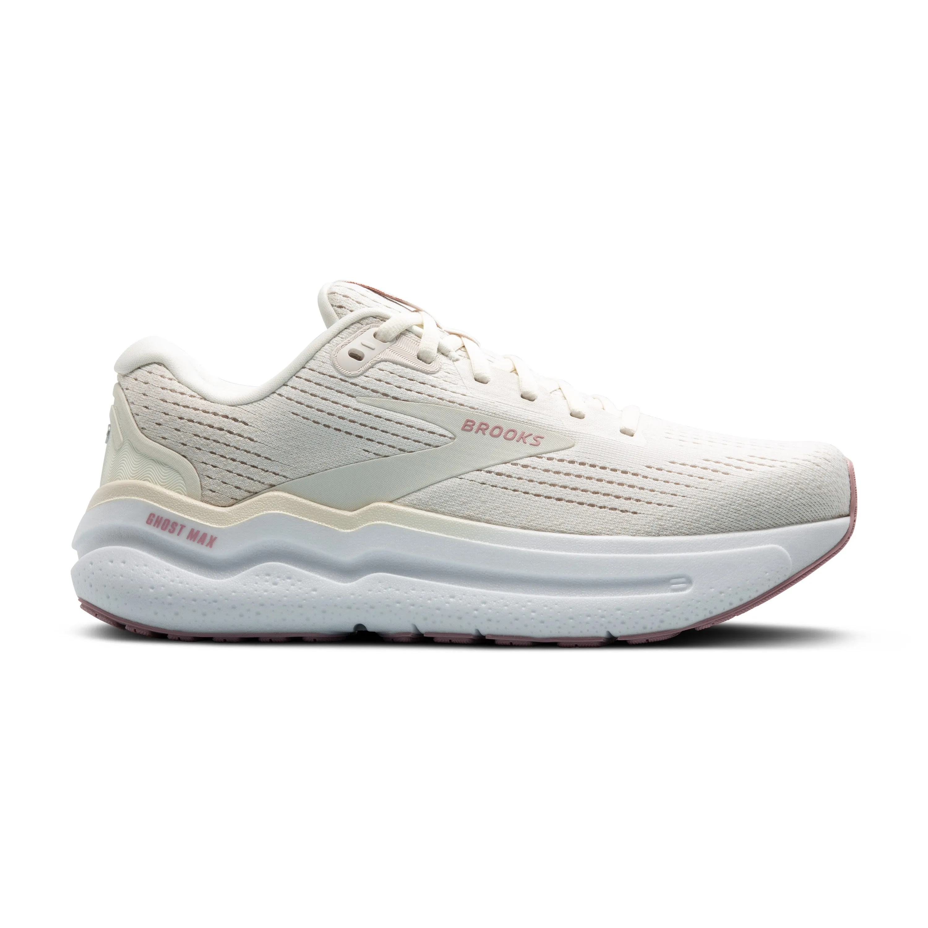 Women's Brooks Ghost Max 2 Color: Coconut Milk/Gray/Zephyr