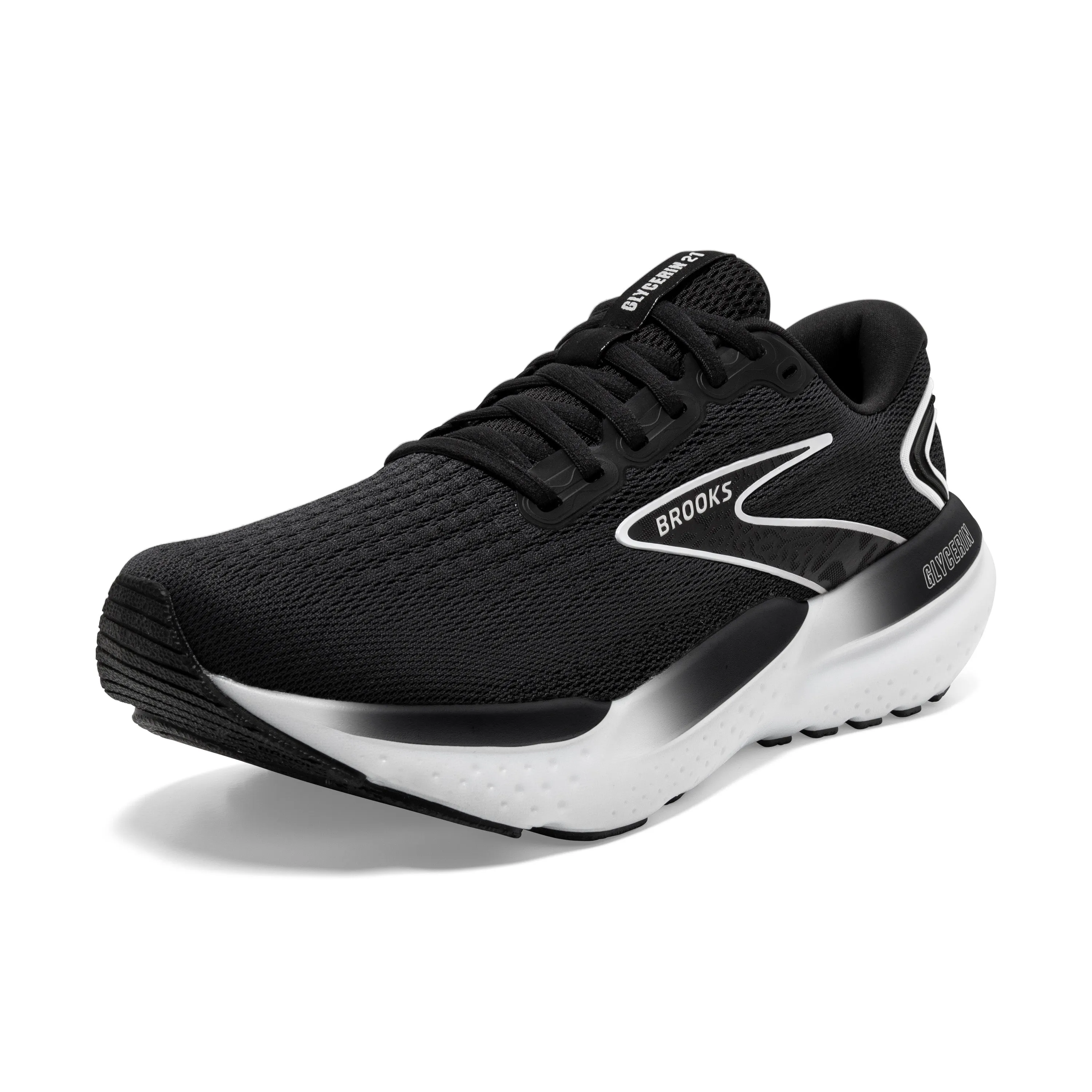 Women's Brooks Glycerin 21 Color: Black / Grey/ White