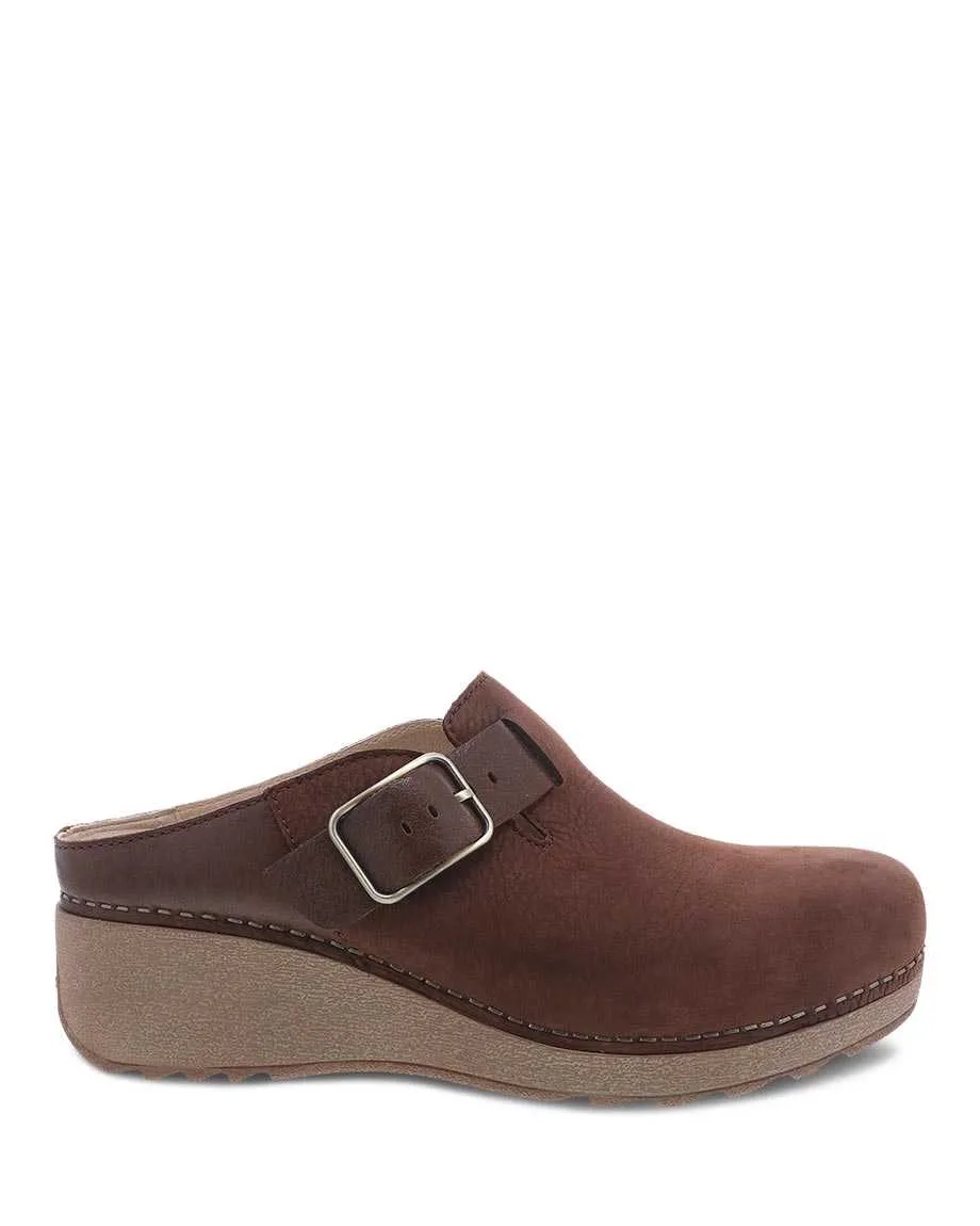 Women's Dansko Caia Color: Brown Milled Nubuck