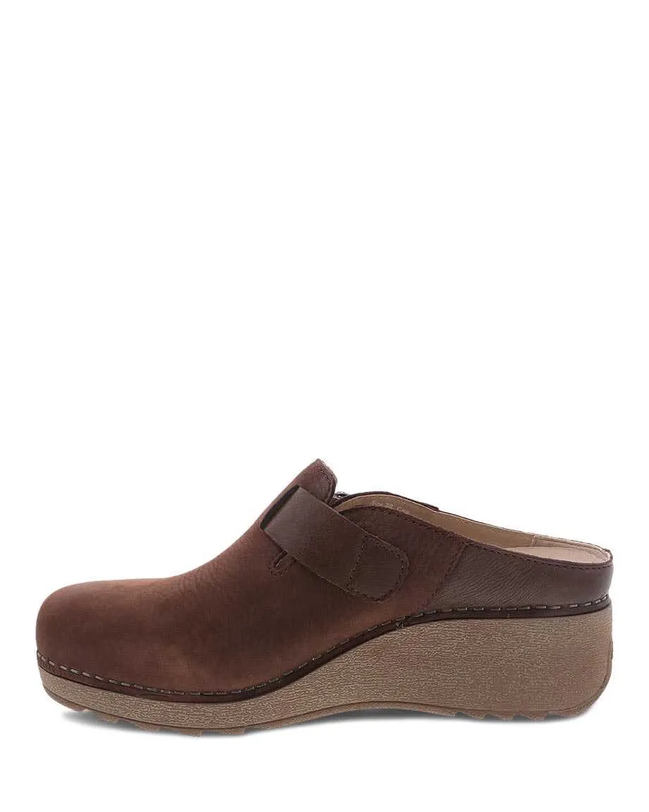 Women's Dansko Caia Color: Brown Milled Nubuck