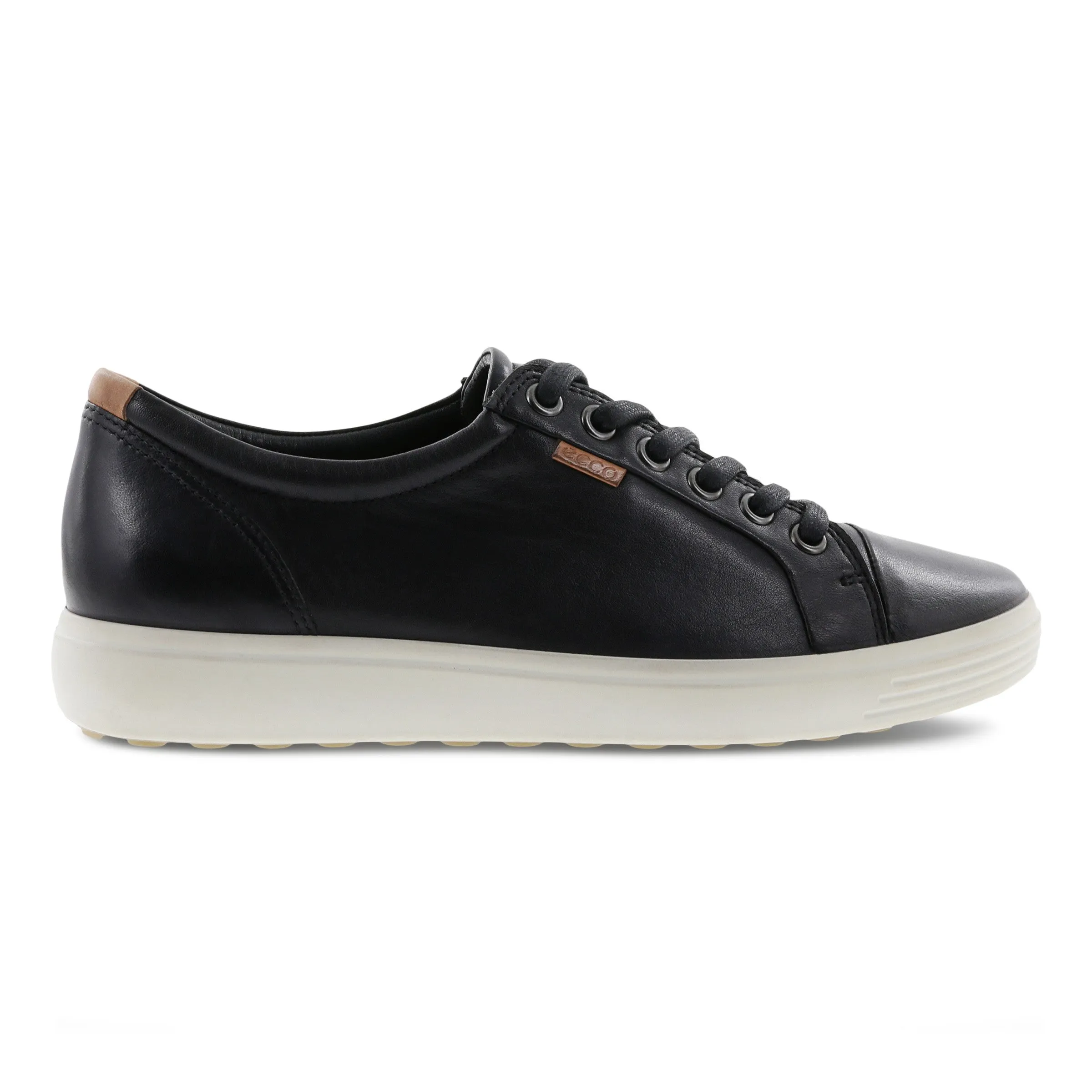 Womens Ecco Soft 7 Sneaker Color: Black