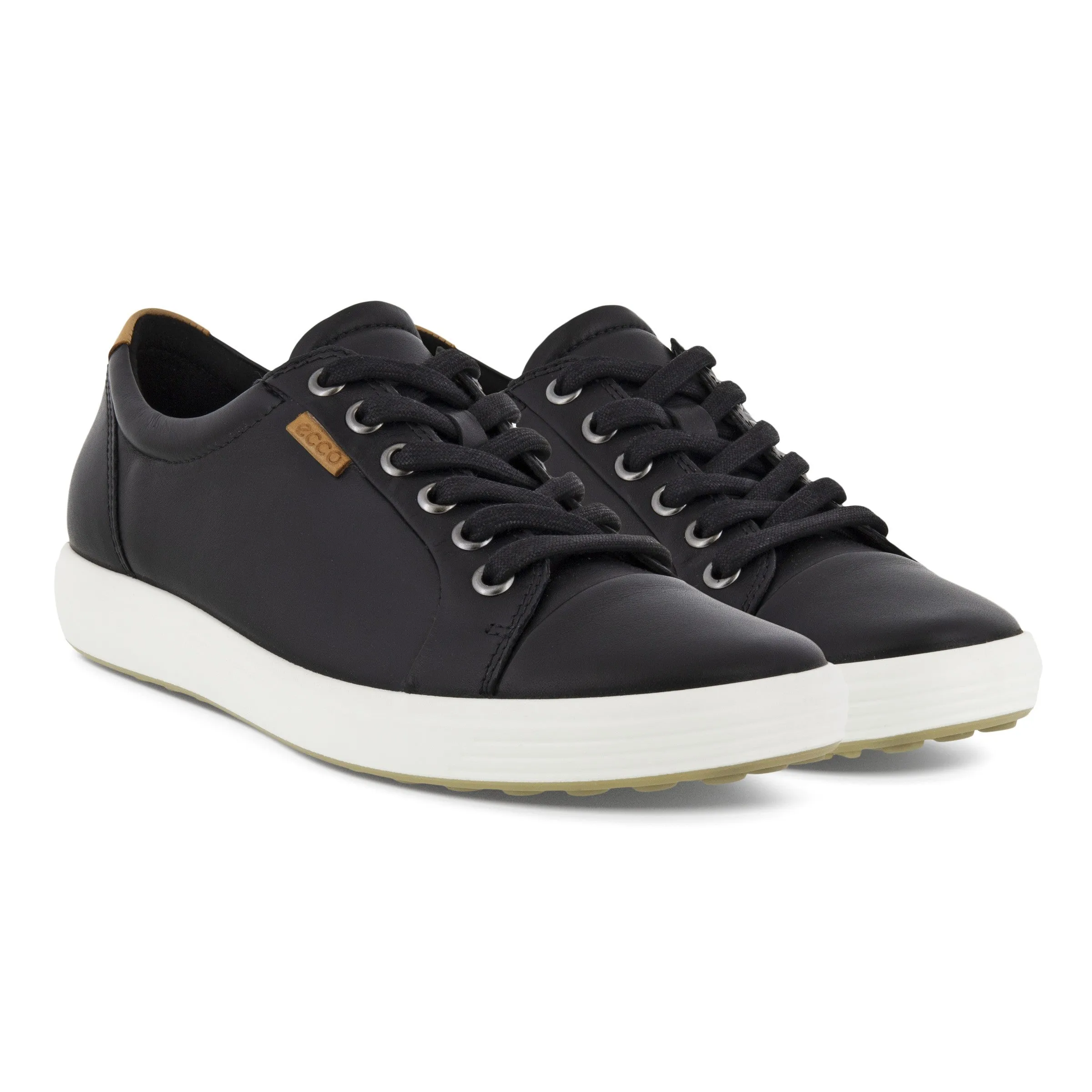 Womens Ecco Soft 7 Sneaker Color: Black