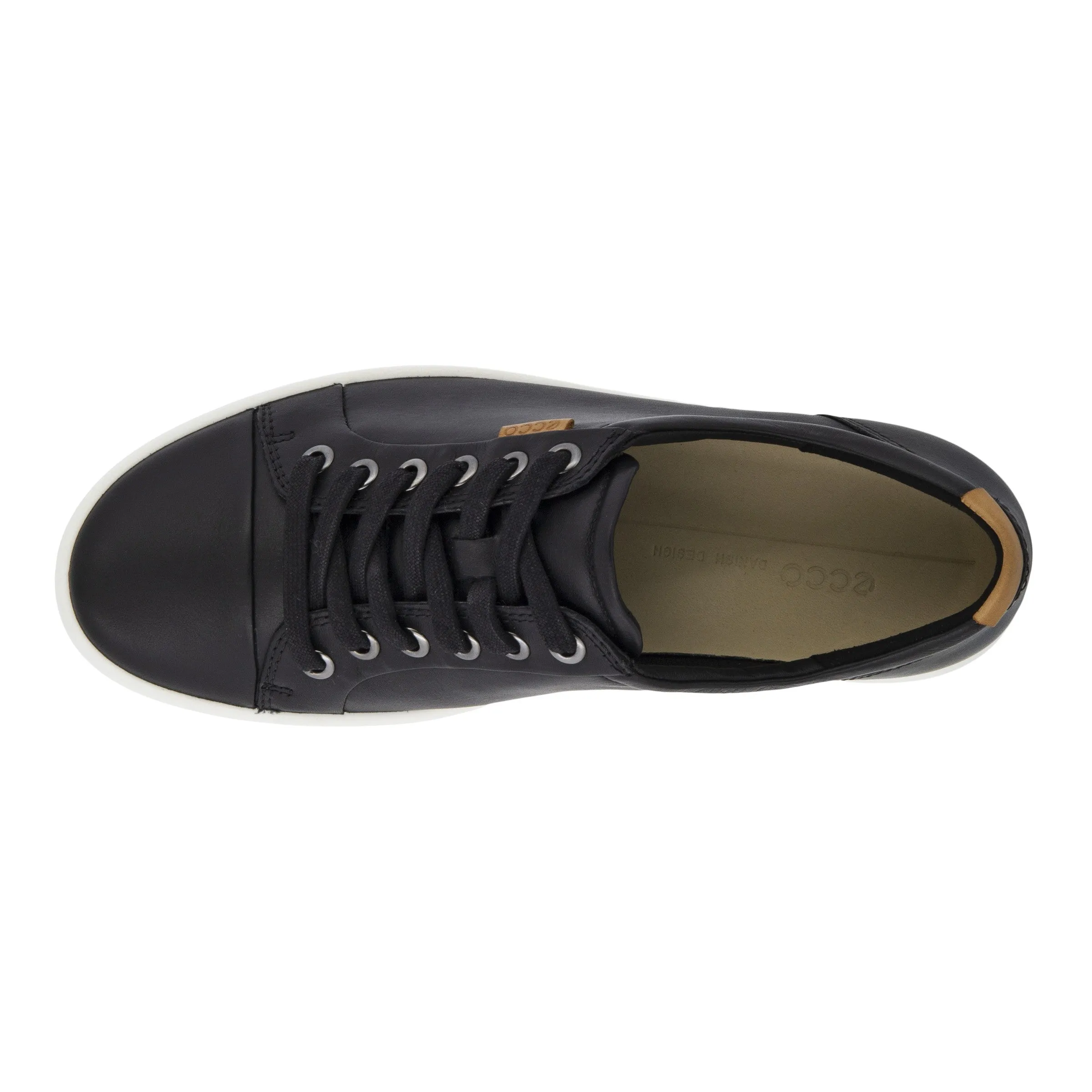 Womens Ecco Soft 7 Sneaker Color: Black