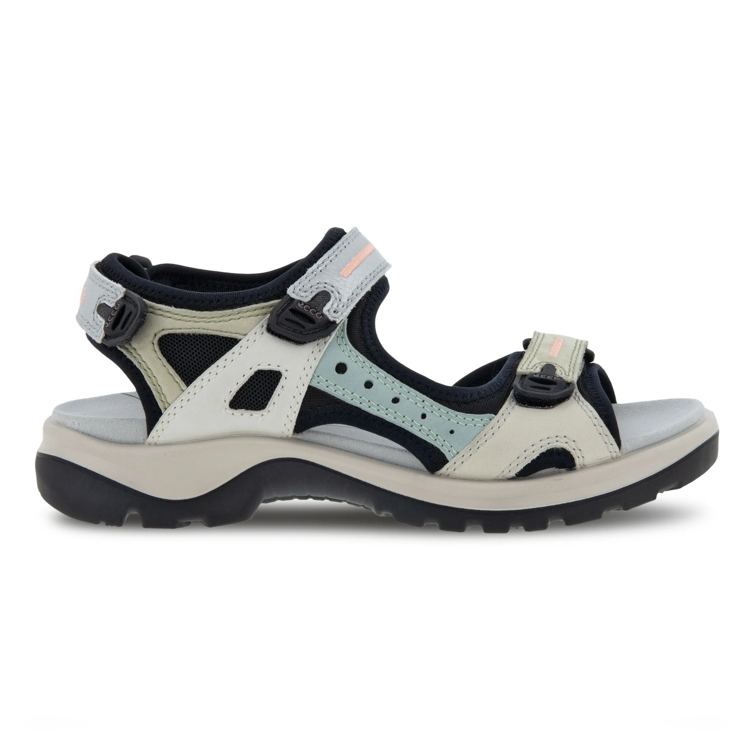 Women's Ecco Yucatan Sandal Color: Multicolor Sage