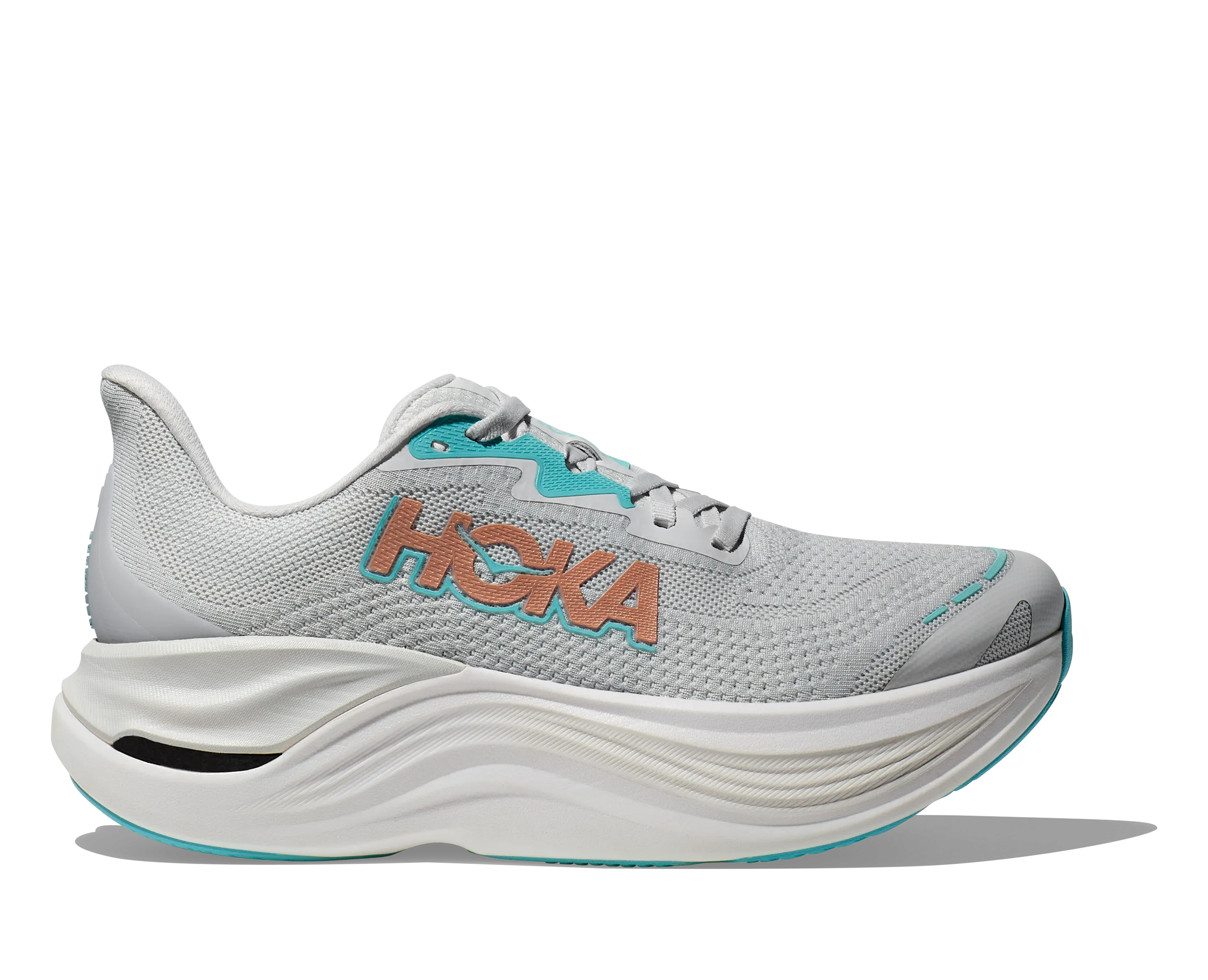 Women's Hoka Skyward X Color: Cosmic Grey / Rose Gold