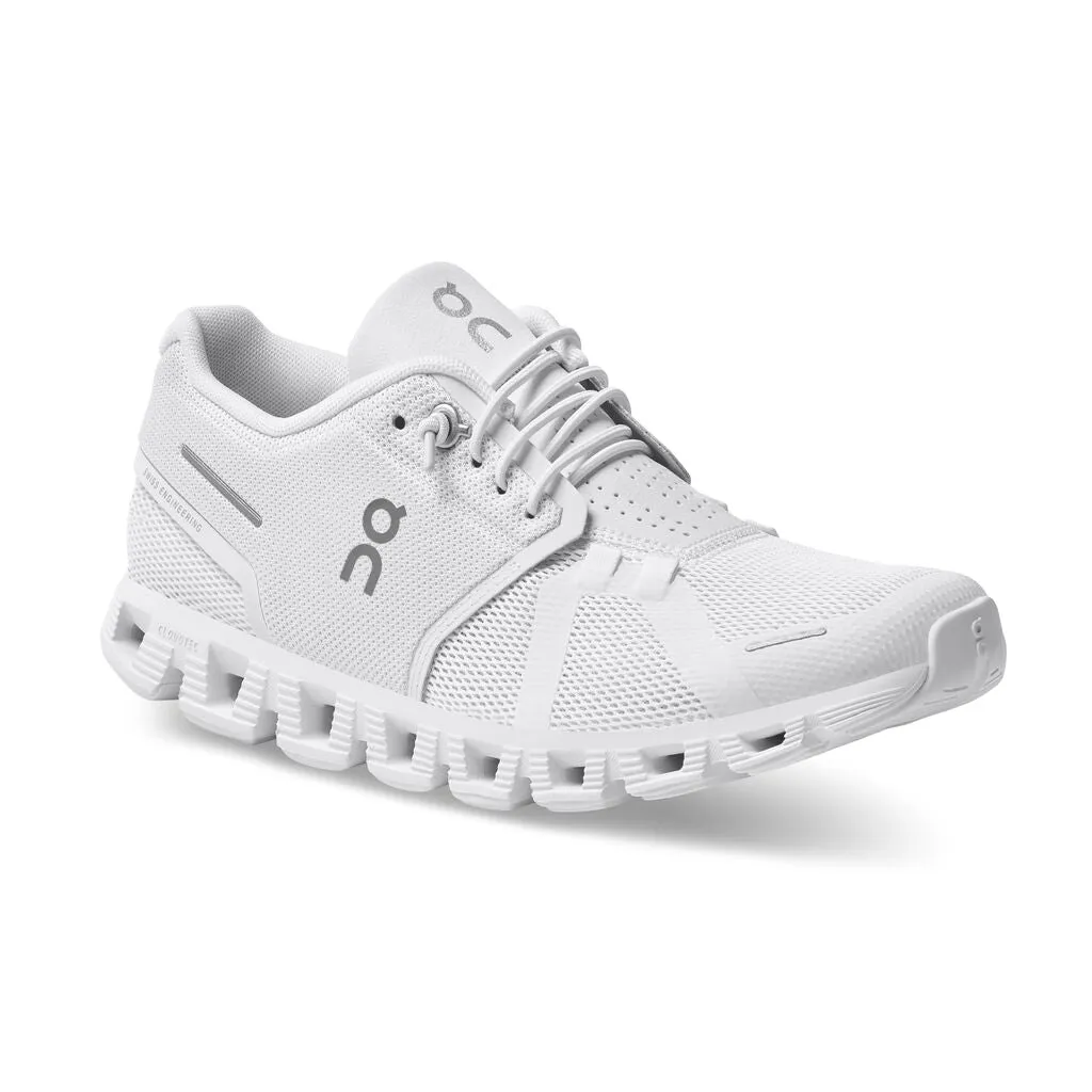 Women's On Cloud 5 Running Shoe in All White