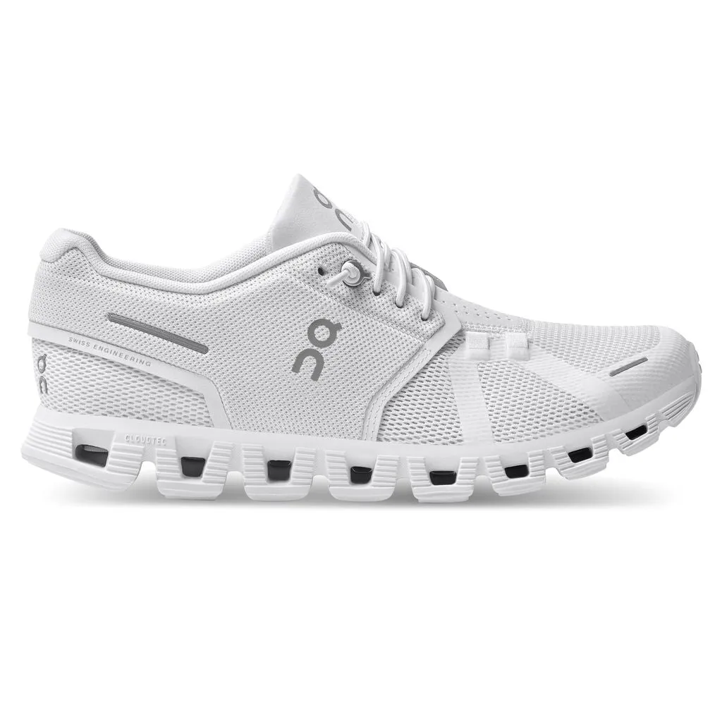 Women's On Cloud 5 Running Shoe in All White