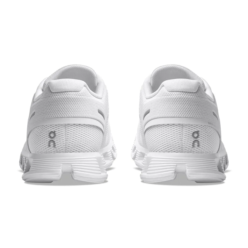 Women's On Cloud 5 Running Shoe in All White