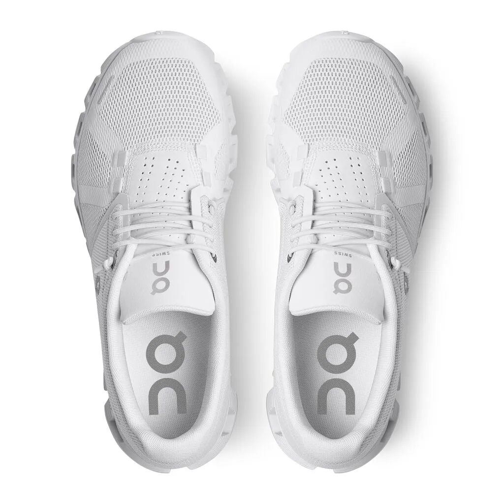 Women's On Cloud 5 Running Shoe in All White