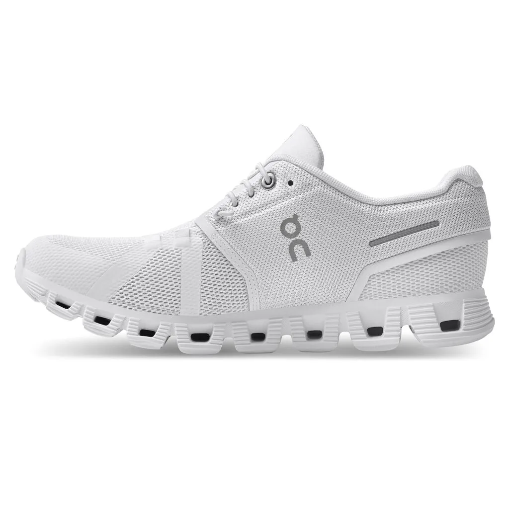 Women's On Cloud 5 Running Shoe in All White