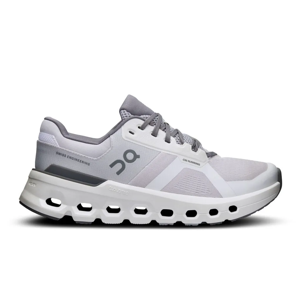 Women's On Cloudrunner 2 Running Shoe in Frost | White