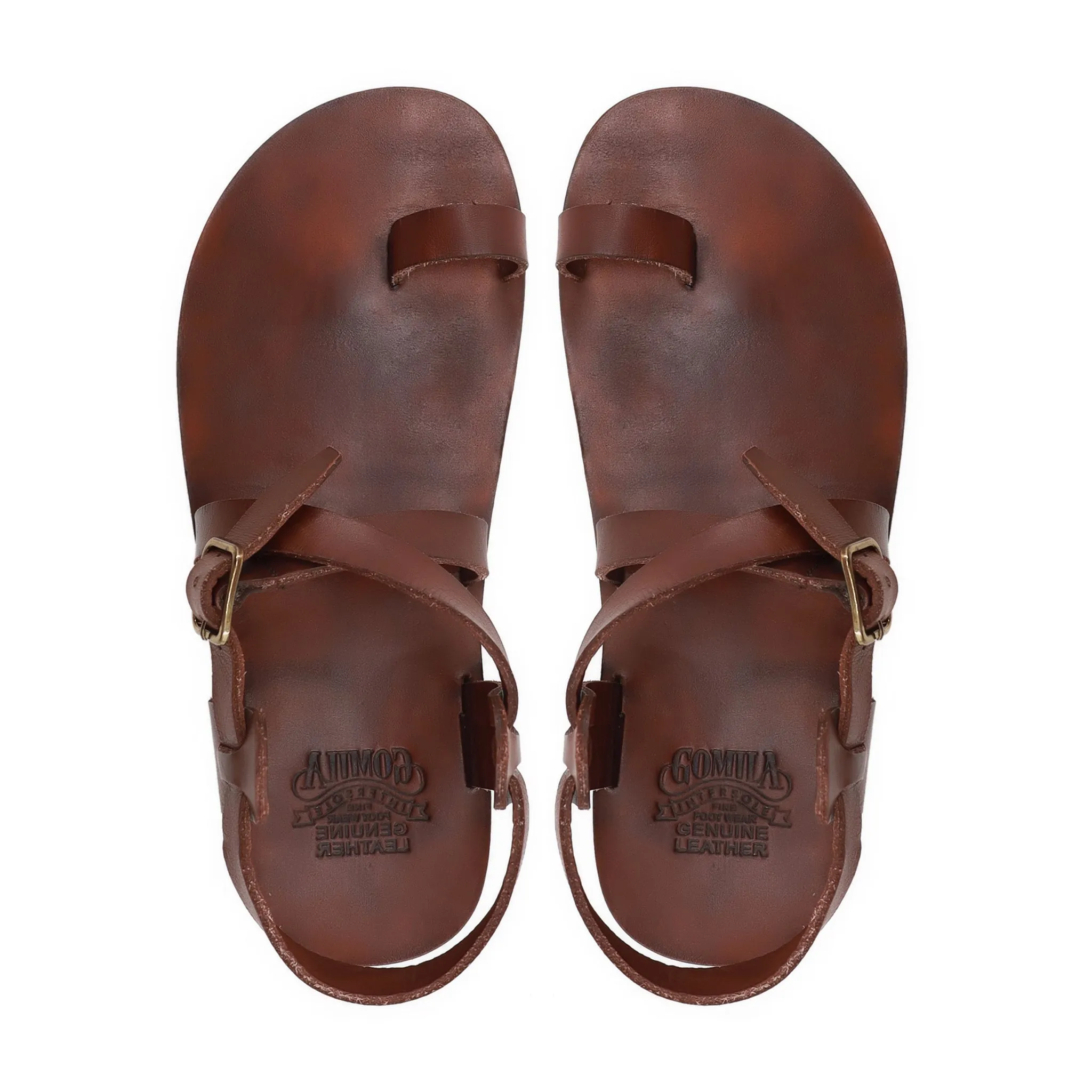 Zhizdra - Men's Reddish Brown Calf Leather Sandal