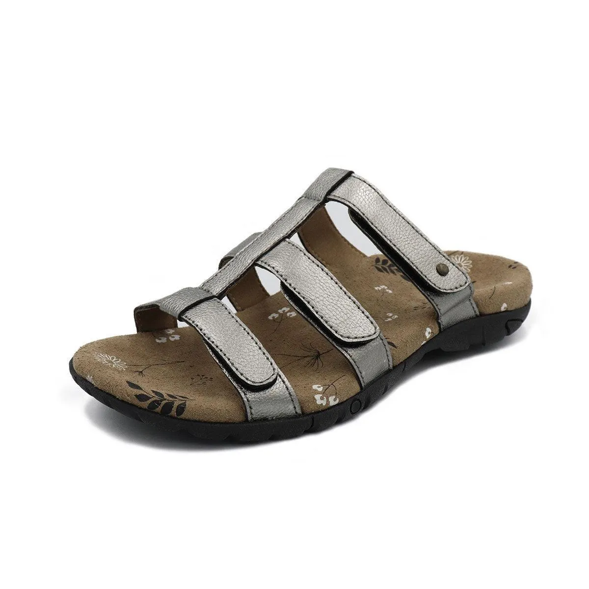 Zullaz Susan Pewter Orthotic Sandals